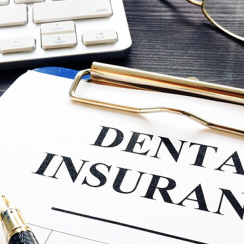 dental insurance on table