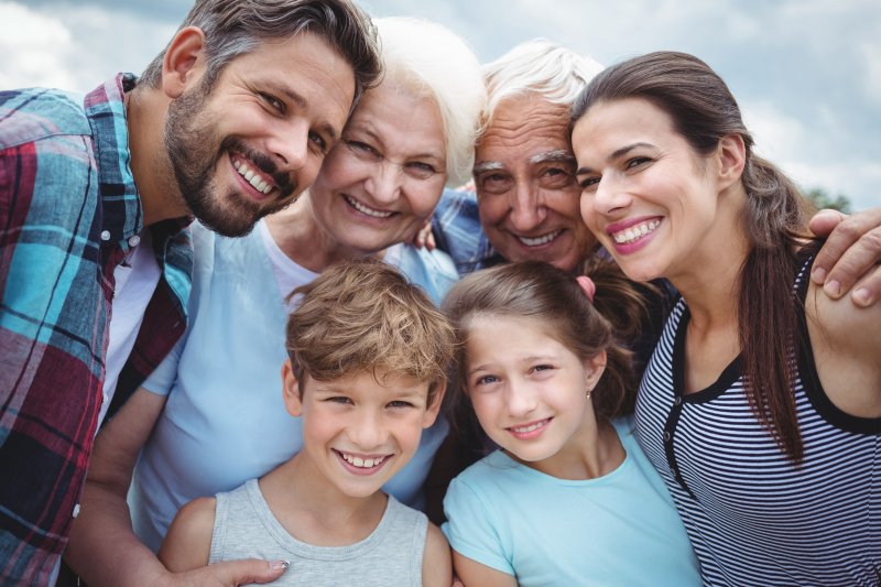 generations of a family smiling 