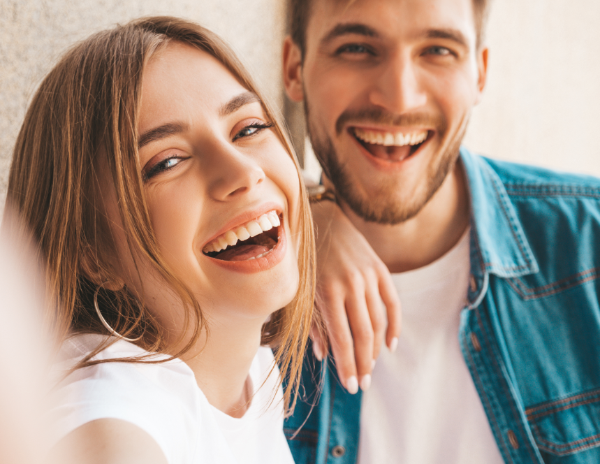 Smiling couple